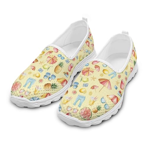 Dajingkj Netz Sneaker & Sportschuhe für Damen Sommer Atmungsaktiv Straßenlaufschuhe Anti-Rutsch-Trainer Leicht Bequeme Turnschuhe von Dajingkj