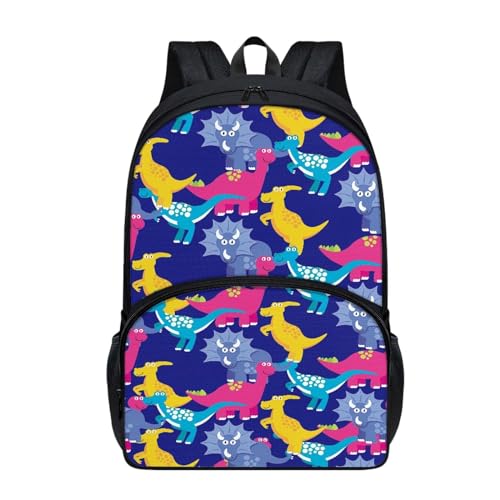 Dajingkj Schulranzen Mädchen ab 1. Klasse 17 Inch Groß Niedlich Daypack Grundschule Jungen Schulrucksack für Kinder Ranzen für Schule und Reise von Dajingkj