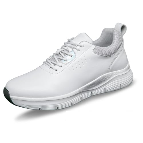 Dajingkj rutschfeste Kochschuhe – Non-Slip Chef OHNE-Stahlkappe Leder Arbeitsschuhe Öl- und Wasserfeste Design für Sicherheit und Komfort (Herren/Damen) von Dajingkj