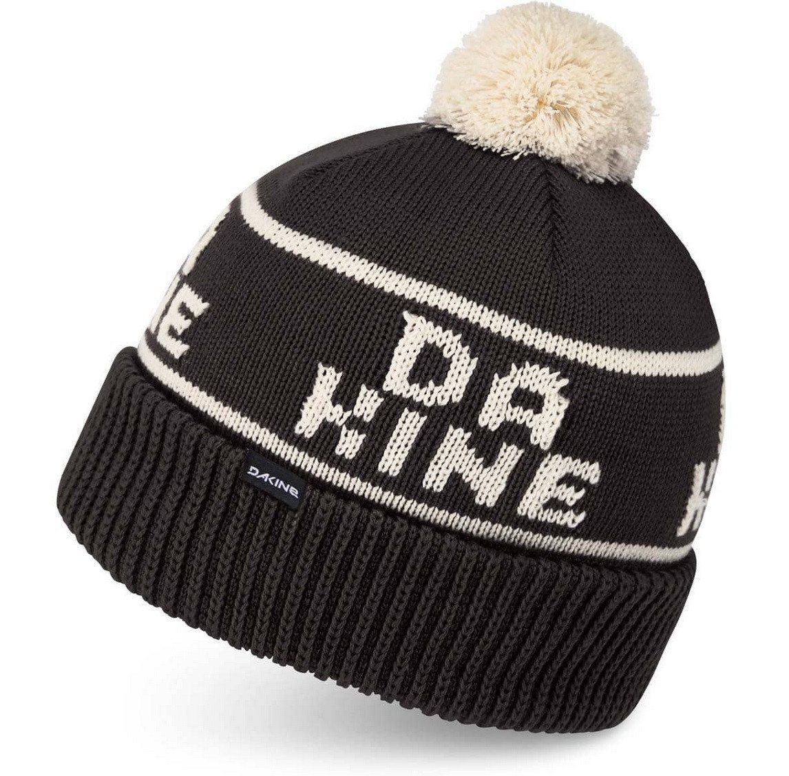 Dakine Strickmütze (Bommel) Palmer Beanie schwarz/beige - 1 Stück von Dakine