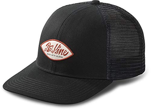 Dakine Surf Script Trucker Cap Mütze Schwarz - Baumwolltwill mit gebogener Krempe - Verstellbarer Druckknopf von Dakine