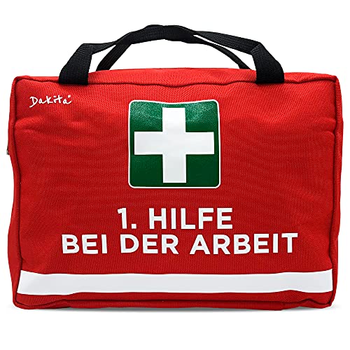 Dakita Erste Hilfe Tasche für Kollegen – Lustiges Geschenk für Mitarbeiter zum Abschied oder Geburtstag – 28×18×8 cm, rot,ohne Inhalt von Dakita