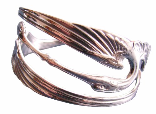 Armspange Armreif Kraniche 925 Silber Jugendstil von Dakota House