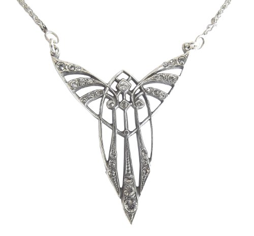 Halskette 925 Silber facettierte Schmuckkristalle Art Deco Zwanziger Jahre von Dakota House