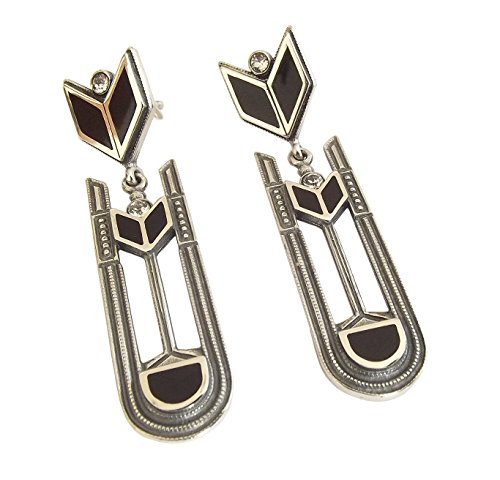 Art Deco Damen Ohrstecker Ohrringe 925 Silber mondän von Dakota House