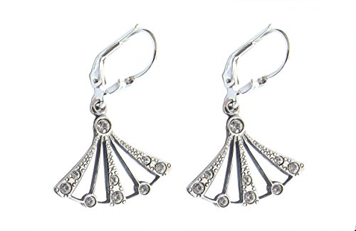 Ohrringe 925 Silber Schmcukristalle Zwanziger Jahre Art Deco von Dakota House