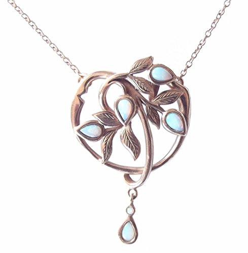 Jugendstil Collier 925 Silber floraler Stil Koloman Moser von Dakota House