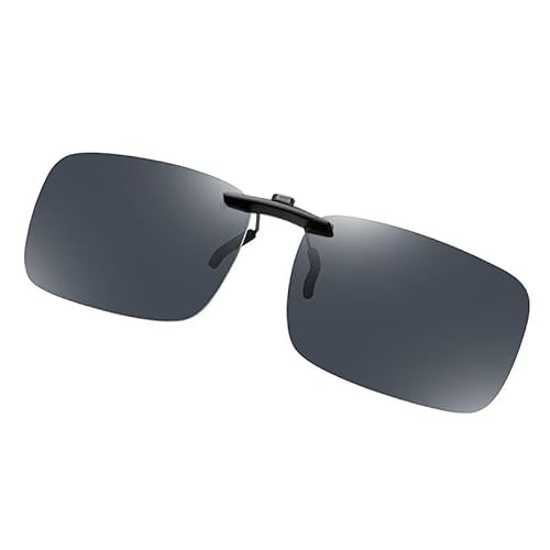 Dakuailo Polarisierte Clip-on Sonnenbrille, UV-Schutz, für Brillenträger, Outdoor-Aktivitäten, Fahren, Angeln (Black) von Dakuailo