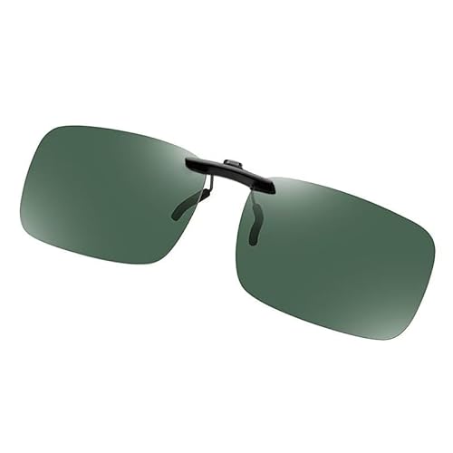 Dakuailo Polarisierte Clip-on Sonnenbrille, UV-Schutz, für Brillenträger, Outdoor-Aktivitäten, Fahren, Angeln (Green) von Dakuailo