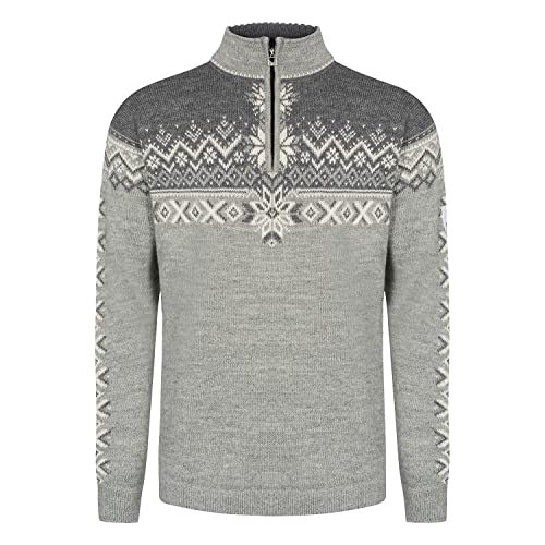 Dale of Norway 140th Anniversary Sweater Men Größe XL light charcoal/smoke/off white von Dale of Norway