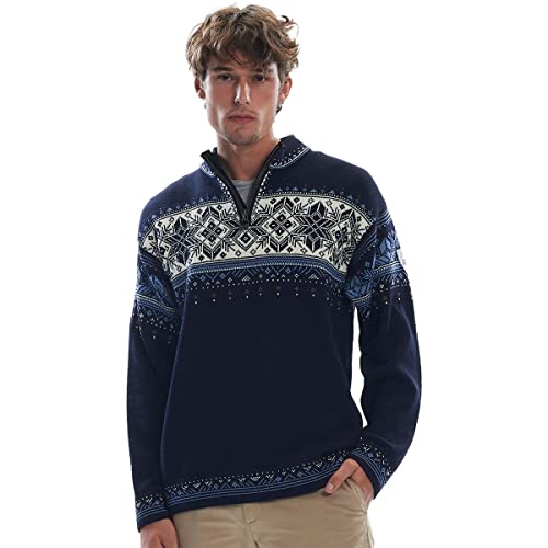 Dale of Norway Blyfjell Unisex Sweater Größe S navy-blue shadow-off white von Dale of Norway