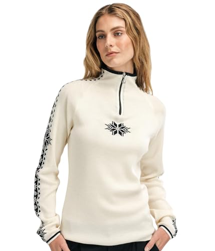 Dale of Norway Damen Geilo Fem Pullover, Offwhite Black, S von Dale of Norway