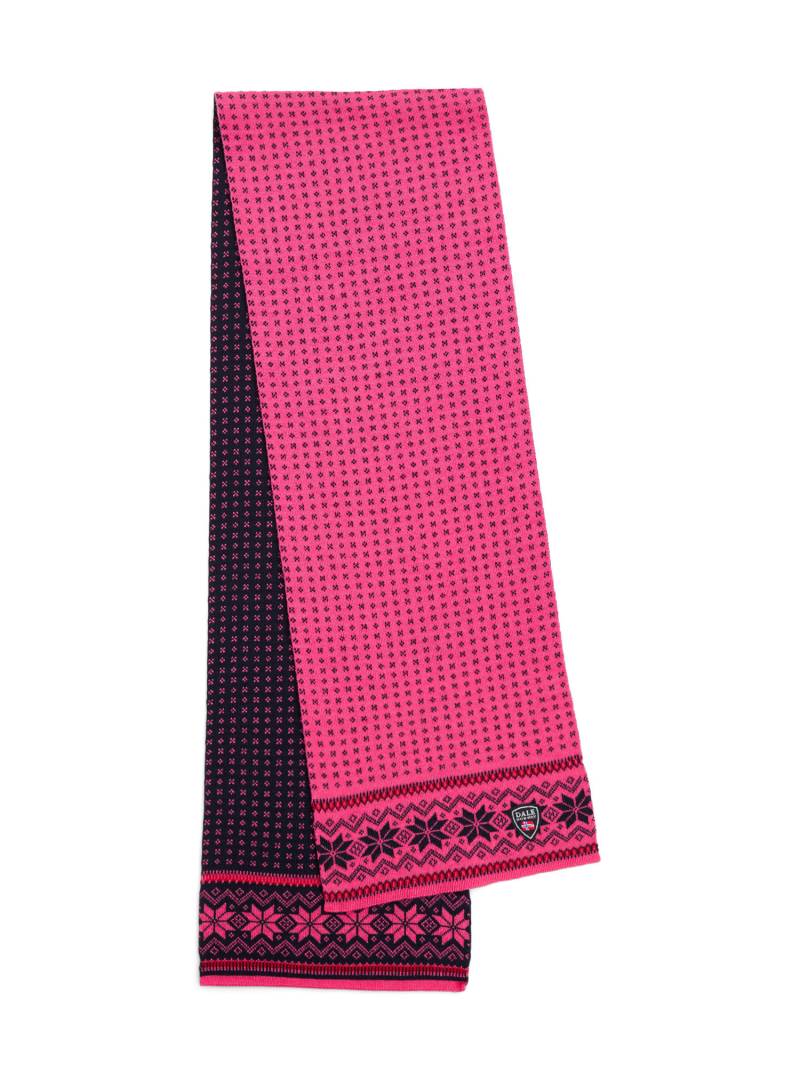 Dale of Norway Garmisch Scarf - Raspberry / Allium - One Size von Dale of Norway