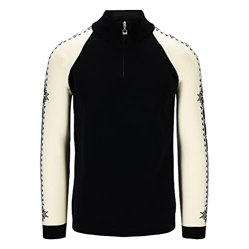 Dale of Norway Herren Geilo Pullover, Black-Off White, L von Dale of Norway