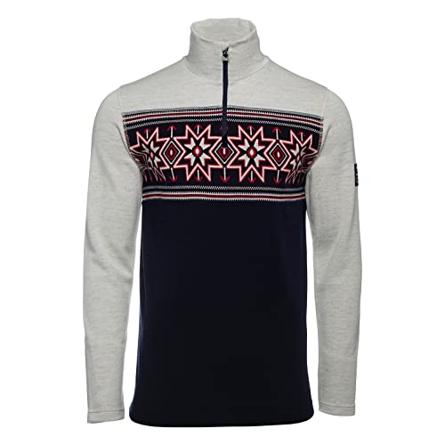 Dale of Norway Herren Olympia Basic Pullover, Offwhite Navy Raspberry, L Dale of Norway Herren Olympia Basic Pullover, Offwhite Navy Raspberry, L von Dale of Norway