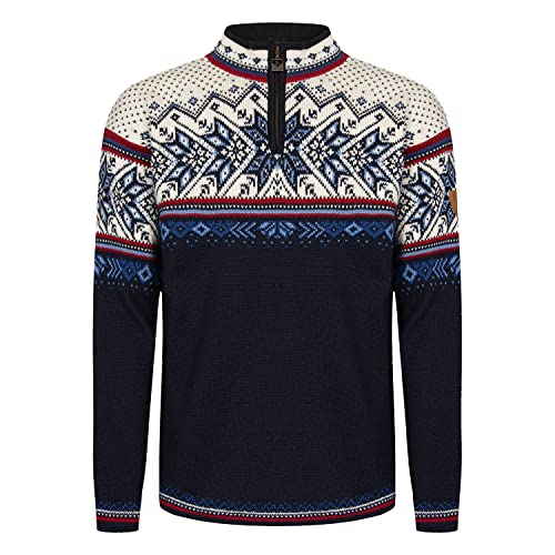 Dale of Norway Herren Vail Wollpullover Blau 3XL von Dale of Norway