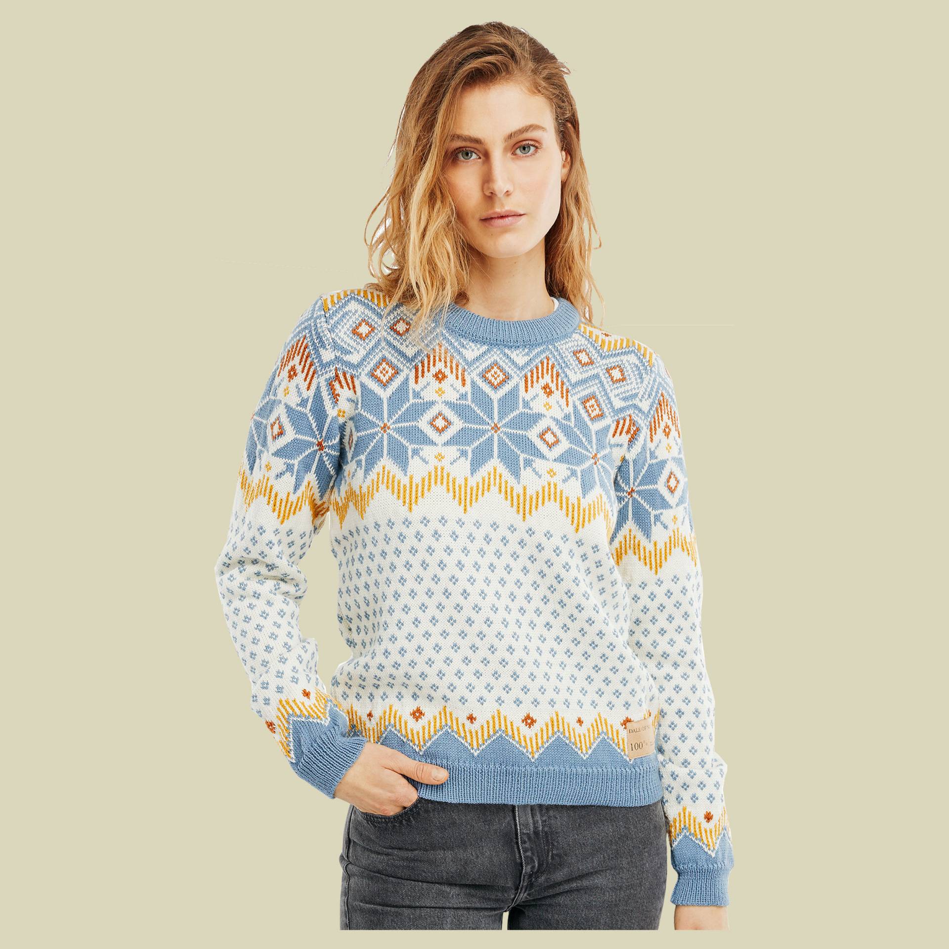 Vilja Sweater Women Größe S Farbe blue shadow/off white/mustard von Dale of Norway