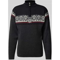 Dale of Norway Wollpullover mit Label-Stitching Modell 'Moritz Mens' in Anthrazit, Größe XXL von Dale of Norway