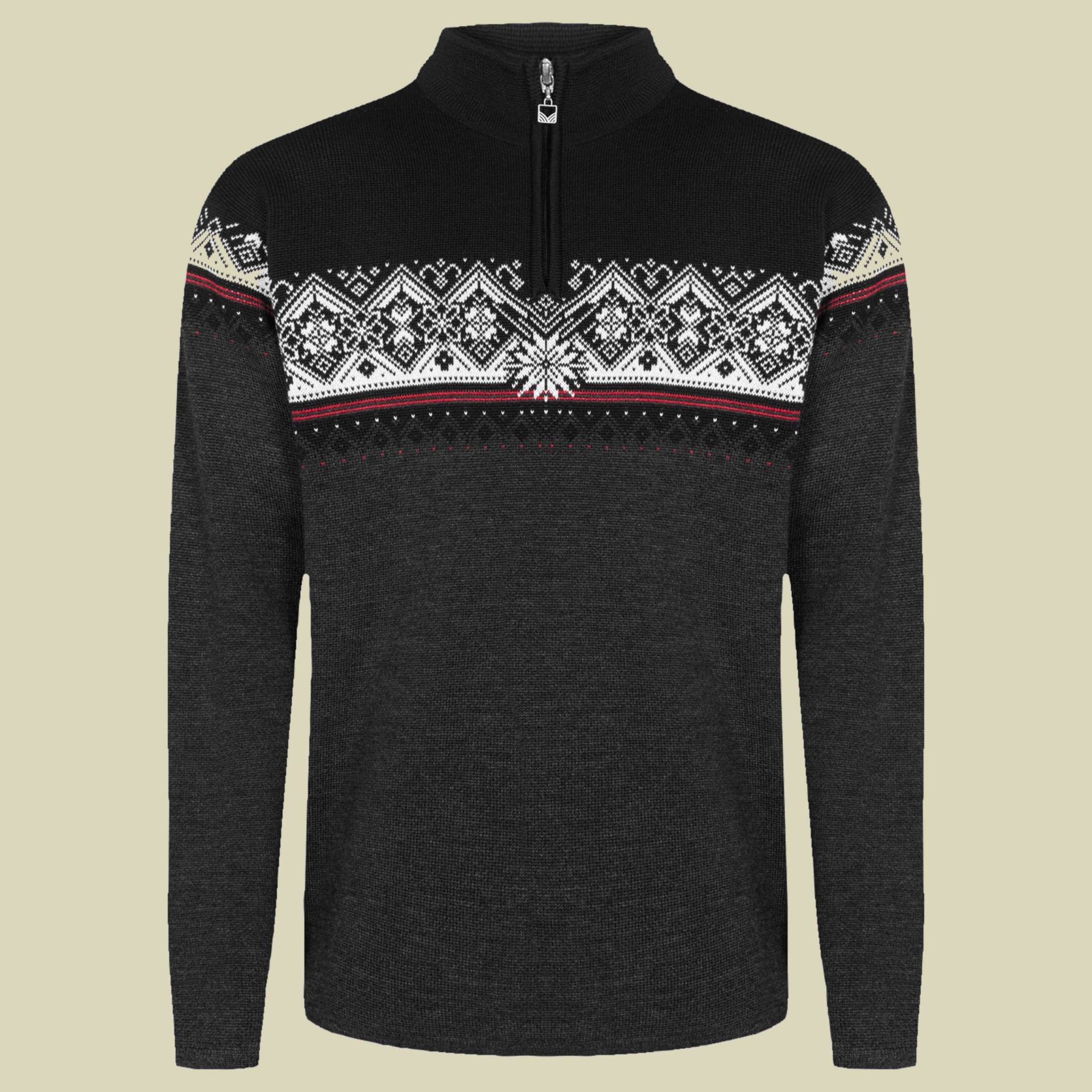 Moritz Sweater Men anthrazit Größe L Farbe dark charcoal-raspberry-black von Dale of Norway