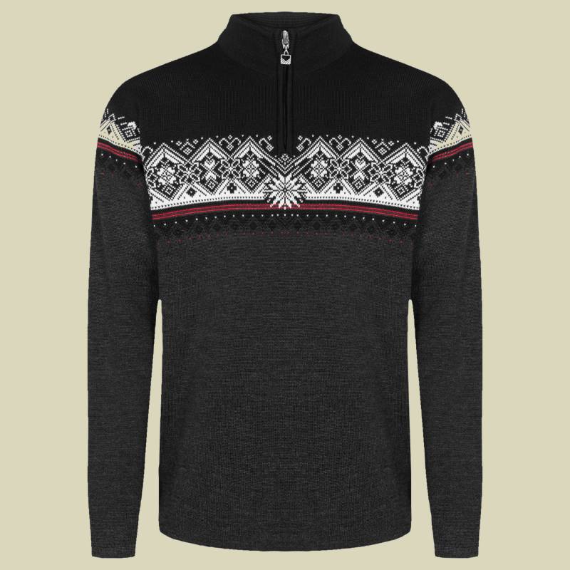Moritz Sweater Men anthrazit Größe L Farbe dark charcoal-raspberry-black von Dale of Norway