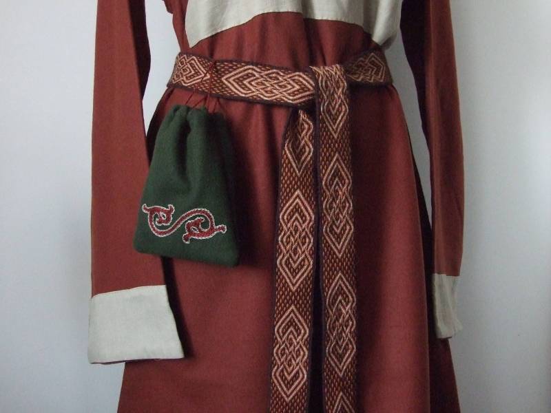 Wikinger Beutel, Mittelalterlicher Sack Mit Stickerei von DaleboraCrafts