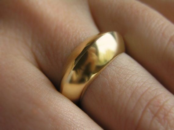 14K Gold Ring Größe 7 | Us Größe, Unikat Schmuck, Massiv Für Frauen von DaliaShamirJewelry