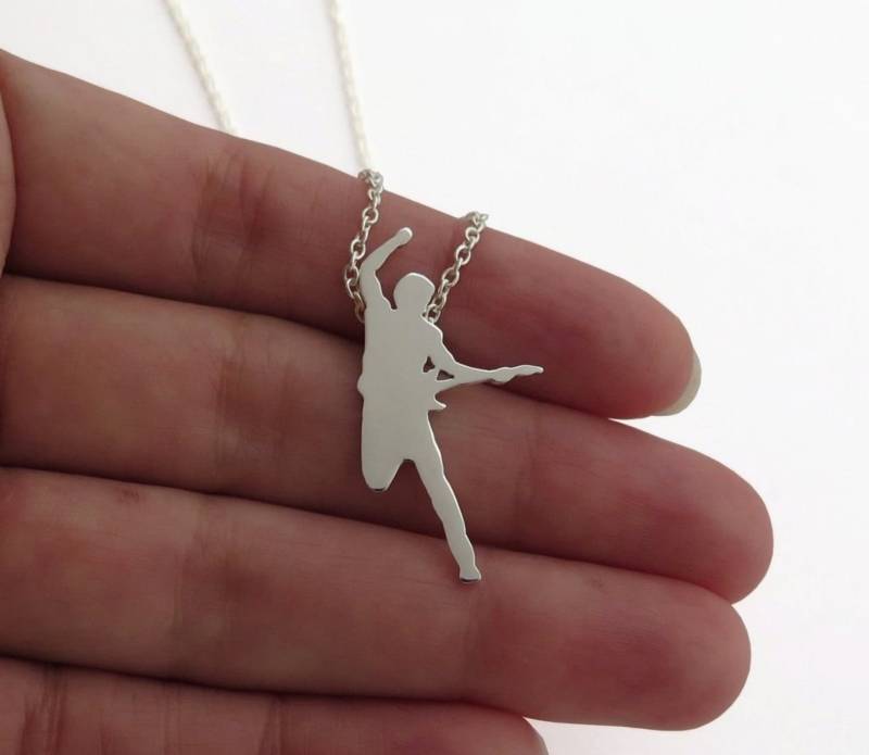 Bros Springsteen Halsketten Anhänger - Bosse Fan Geschenk Sterling Silber Schmuck von DaliaShamirJewelry