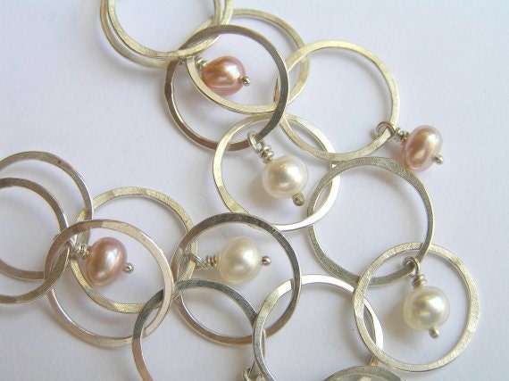 Hängeohrringe Silber Mit Perlen - Bubbles Ohrringe von DaliaShamirJewelry