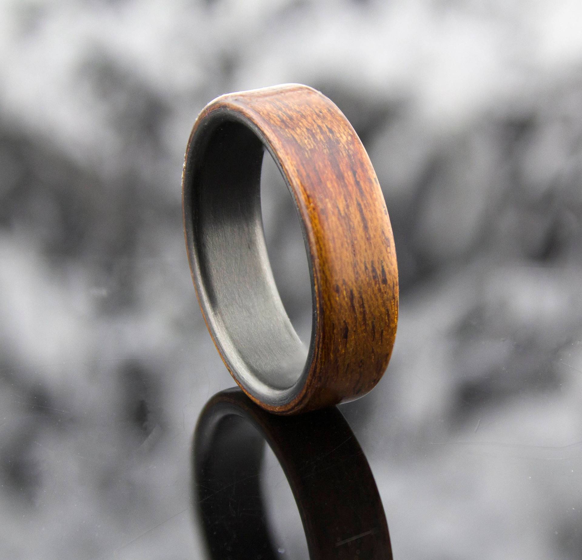 Carbonfaser Ring, Bentwood Mahagoni Holz, Herren Frauen Ehering, Handgemachter Hochzeitsband, Bestes Geschenk, Geschenk Für Ihn von DaliaWoodia