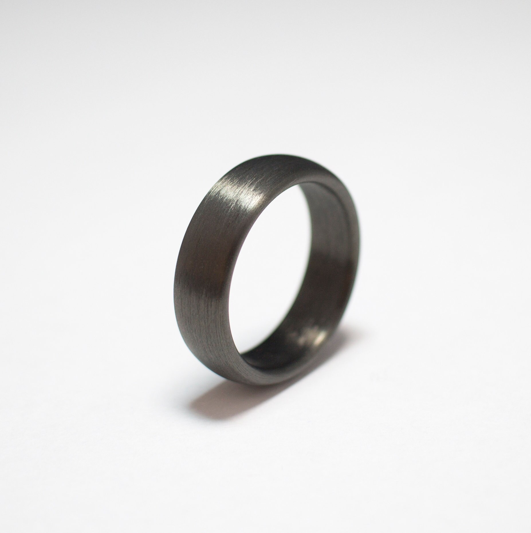 Carbonfaser Ring, Schwarzer Carbon Herren Ehering, Herrenring, Geschenkideen, Beste Freundin Geschenke von DaliaWoodia