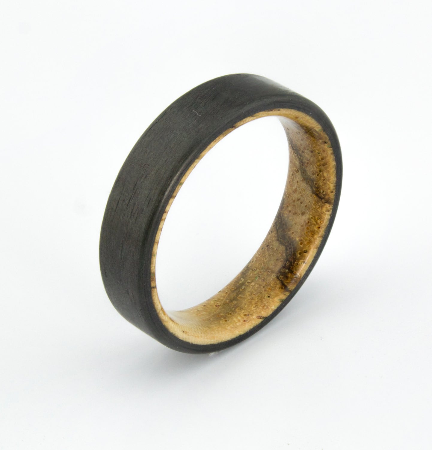 Carbonfaser Ring, Zebra Holz, Schwarze Ringe, Holz Eheringe, Herren Ring Für Männer, Bestes Geschenk von DaliaWoodia