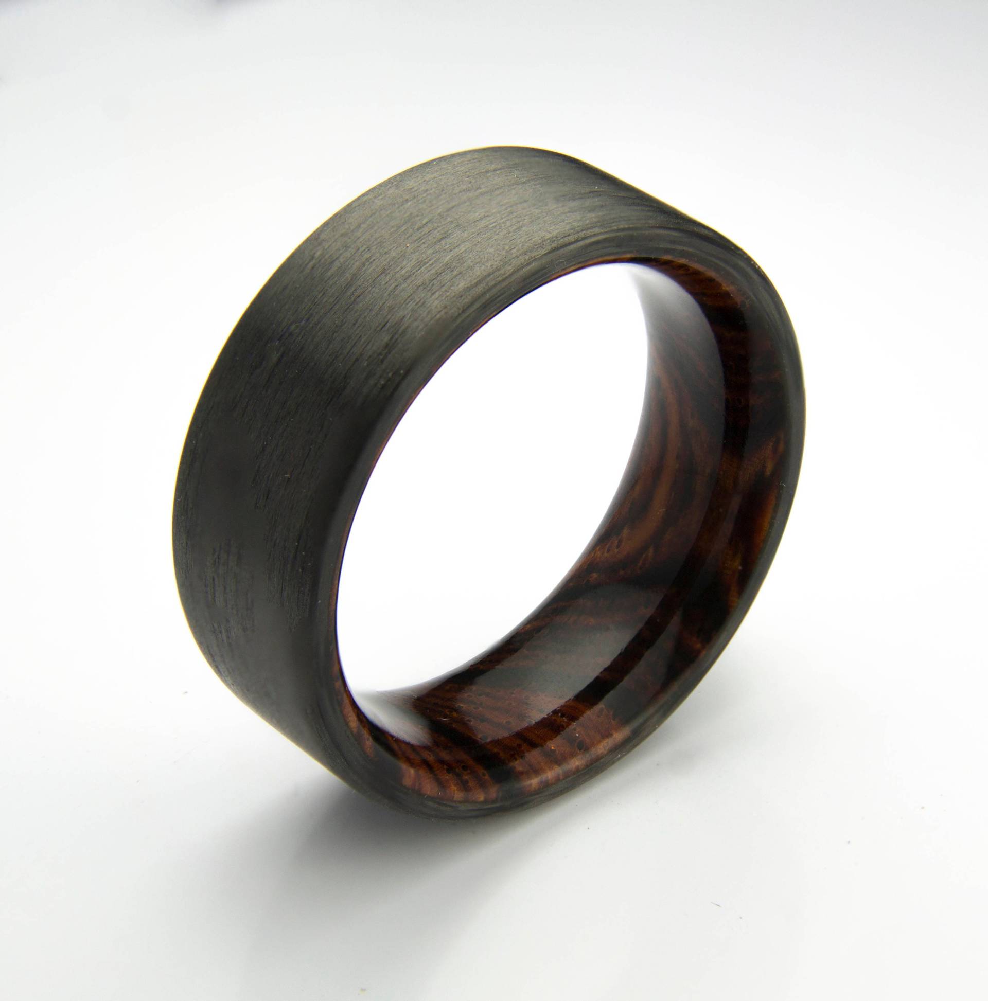 Etsy Ringe, Ring, Carbonfaser Ring Mit Cocobolo Holzeinzug, Ehering, Schwarzer Männer Geschenk Für Ihn, Sie von DaliaWoodia