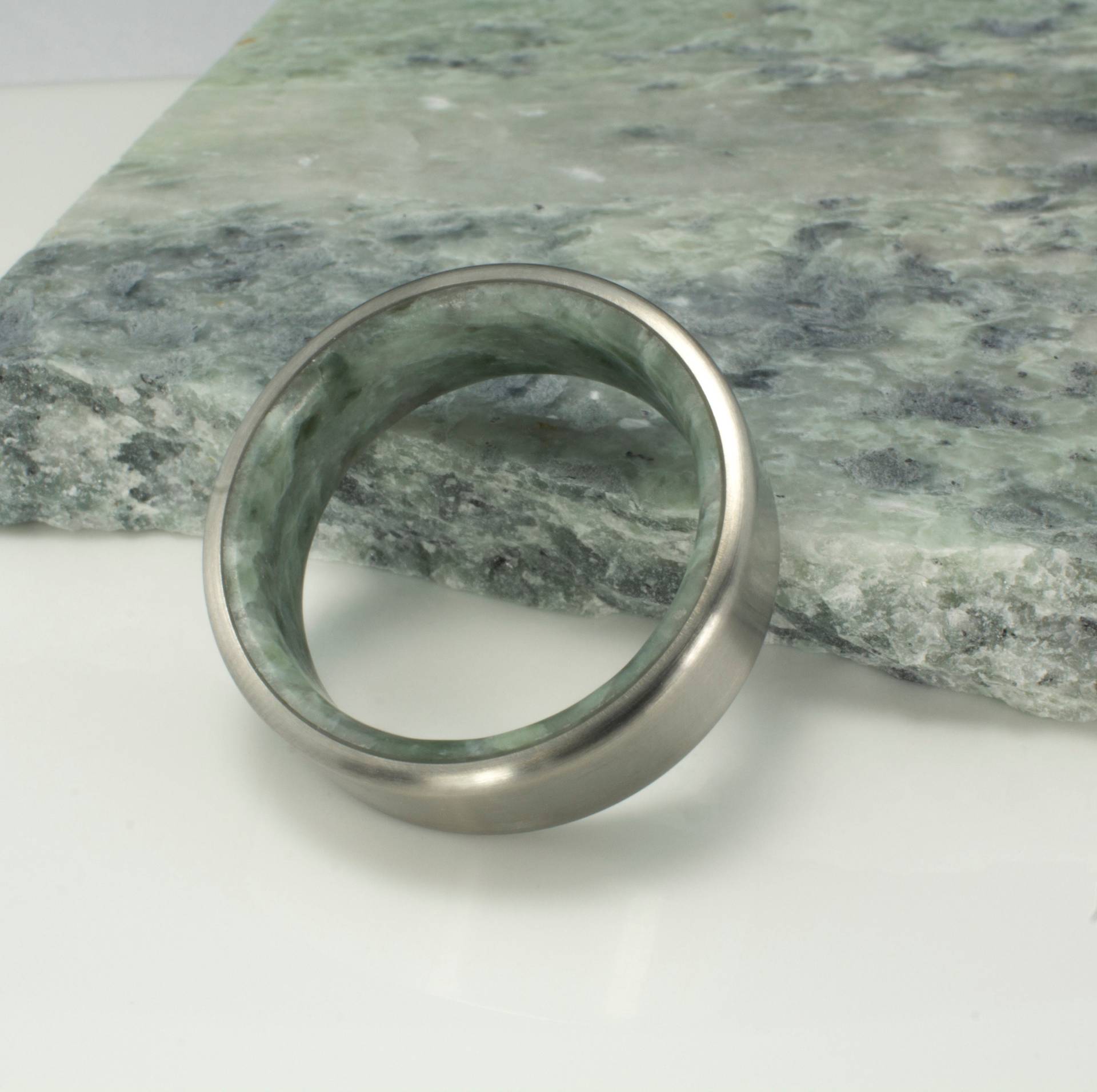 Etsy Ringe, Ring, Titan Ring Mit Echtem Natürlichem Marmor, Herrenring, Frauenring, Ehering, Handgefertigter Ehering von DaliaWoodia