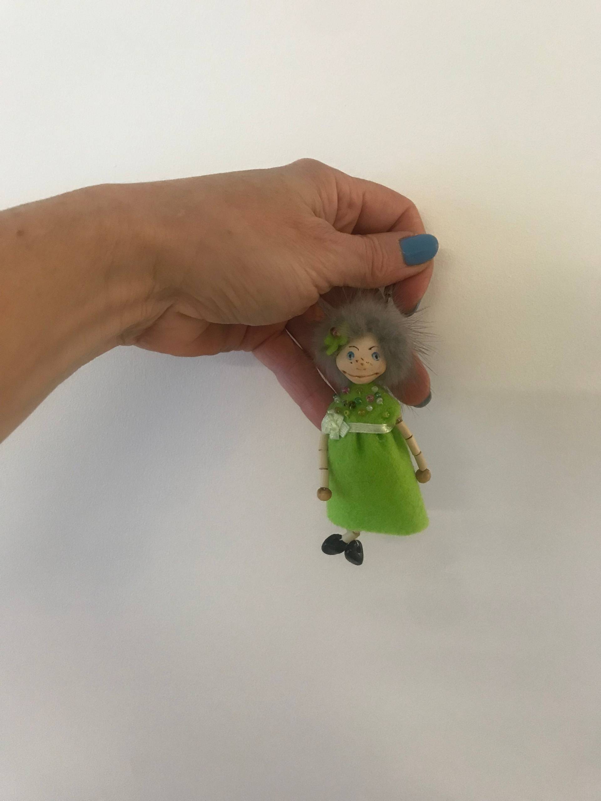 Polymer Clay Miniatur Puppen Schlüsselanhänger, Jubiläumsgeschenk, Personalisierter Schlüsselring, Geschenk Für Sie Und Ihn, Einzigartiges von DaliadollsArt