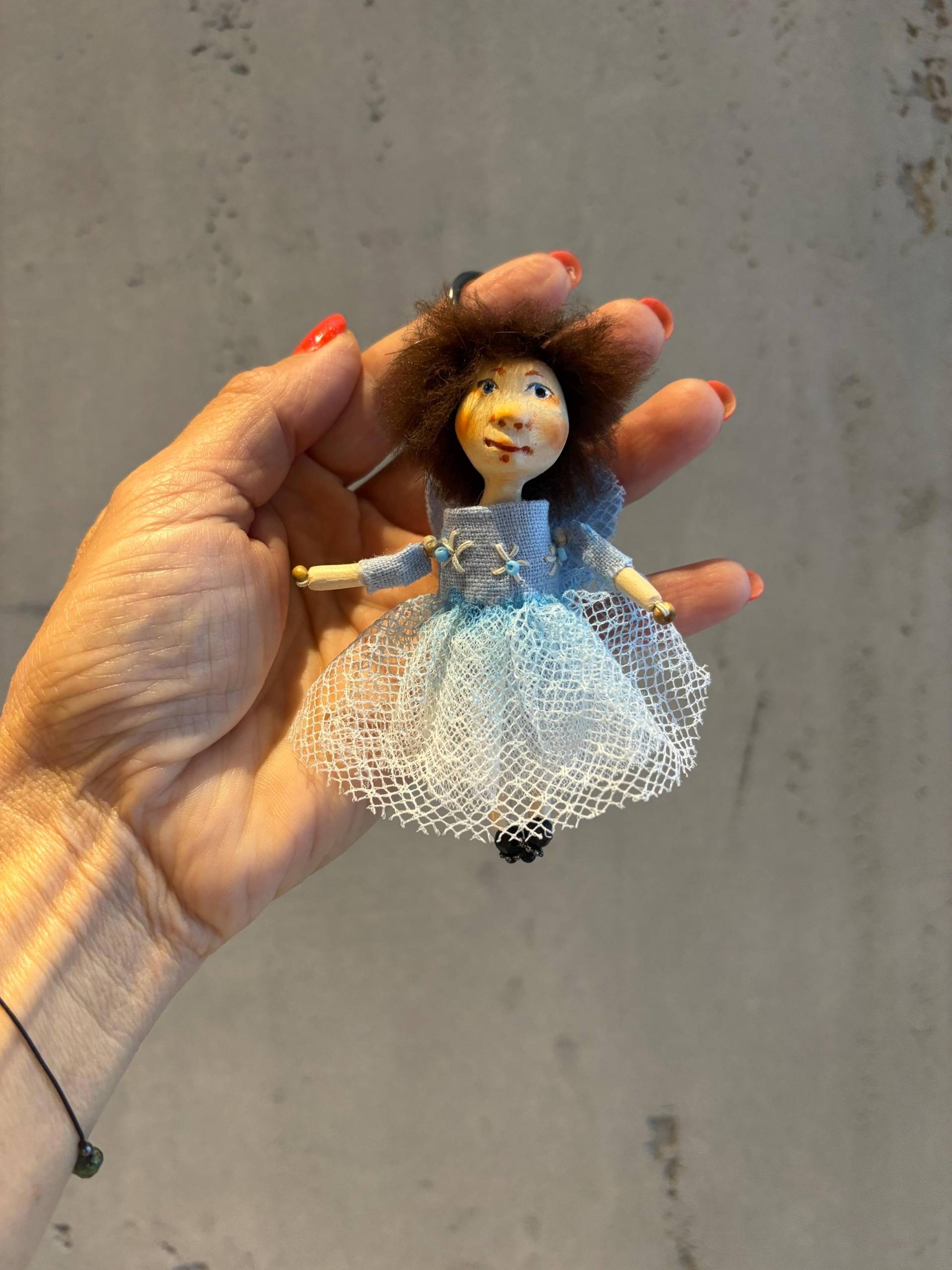 Puppenfee Schlüsselanhänger, Polymer Clay Mini Personalisierter Schlüsselring, Geschenk Für Sie Und Ihn, Einzigartiges Geschenk von DaliadollsArt