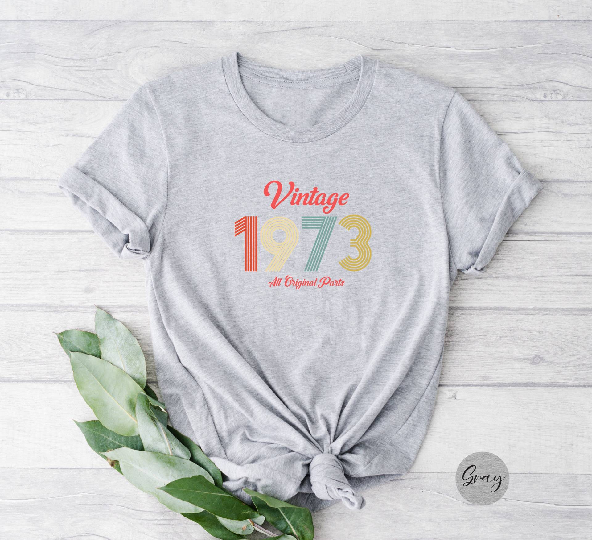 1973 Geburtstag Shirt, 48. Geburtstagsgeschenk, 49. Geburtstagsgeschenk Für Frauen, Männer, Vintage Retro Shirt von DalinCustomShirts