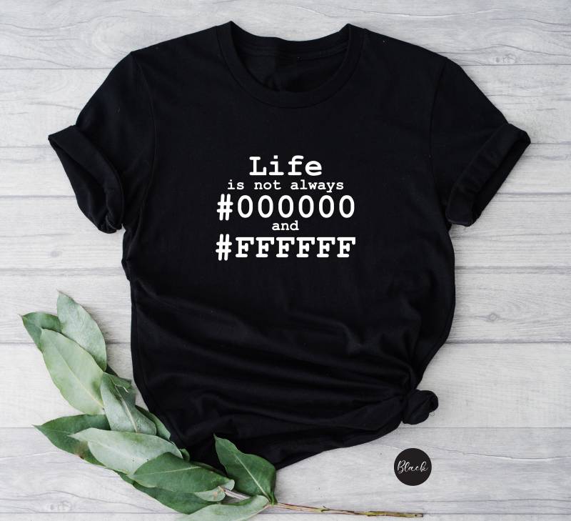 Das Leben Ist Nicht Immer 0 Und F T-Shirt, Computer Geek Geschenke, Software Engineer Shirt, Nerd Programmierer Coding Shirt von DalinCustomShirts