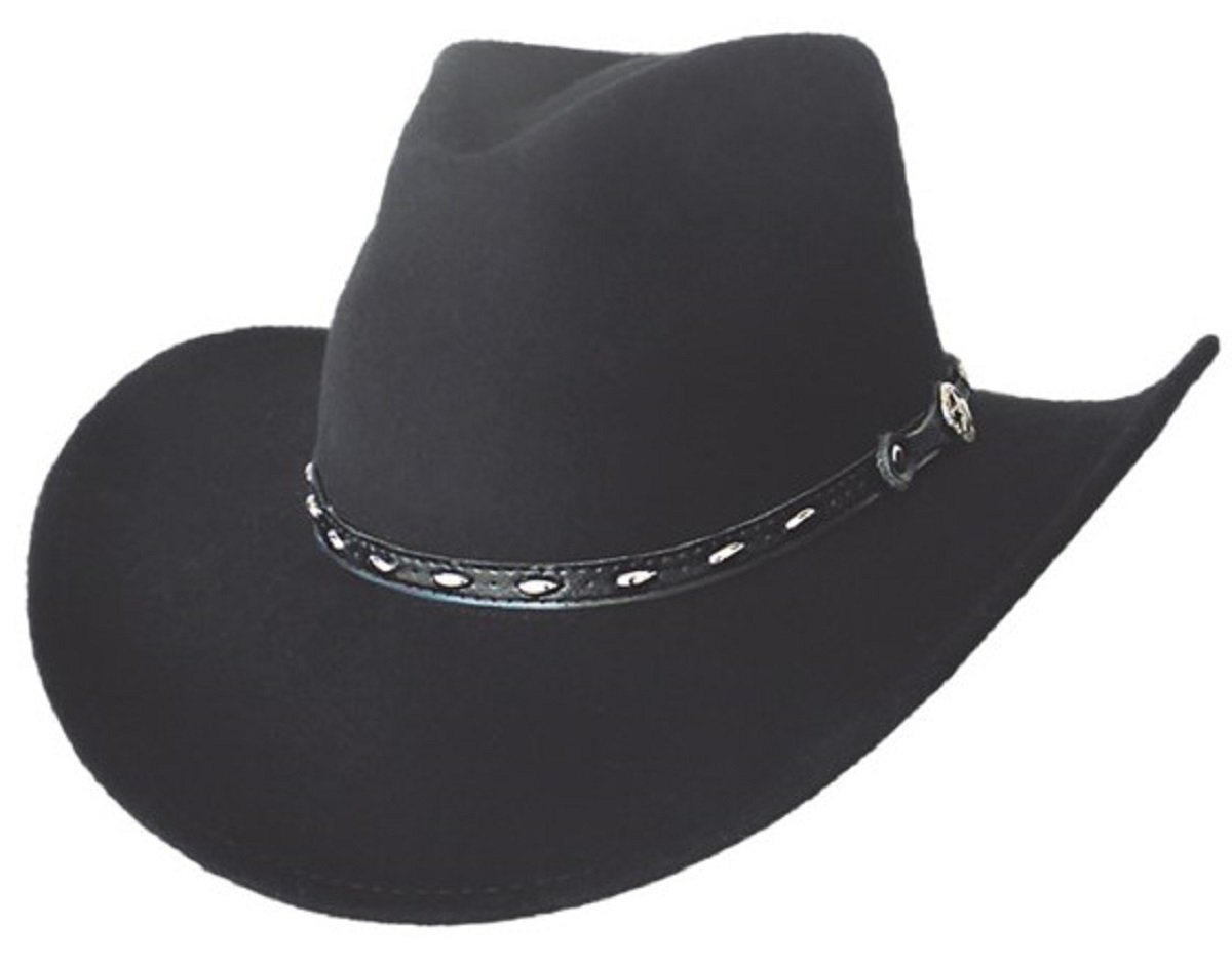 Dallas Hats Cowboyhut OUTLAW 3 Cowboyhut Schwarz Outback Style von Dallas Hats