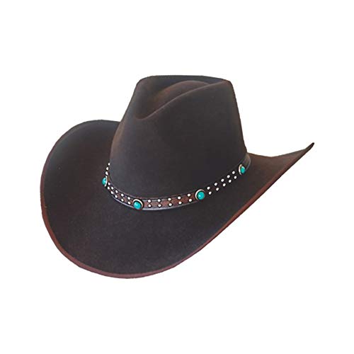 Dallas Hats Cowboyhut Outlaw 2 braun Wollfilz Gr. S - XL (S) von Dallas Hats