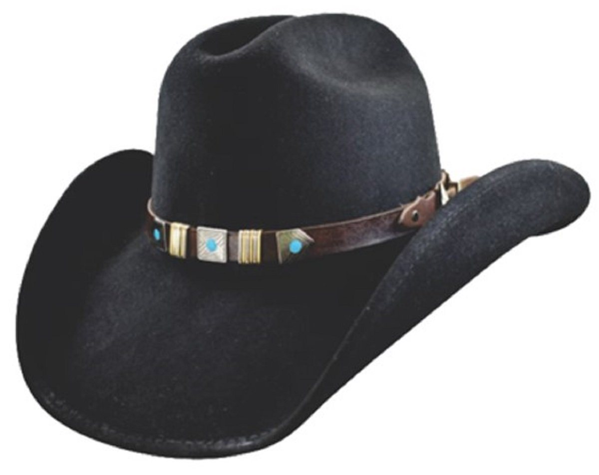 Dallas Hats Cowboyhut SANTA FE II Schwarz Cowboyhut im Cattleman Style von Dallas Hats