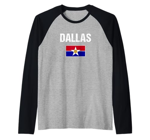 Herren Dallas Texas USA Amerika Dallas Flagge Raglan Herren Dallas Texas USA Amerika Dallas Flagge Raglan von Dallas Tees