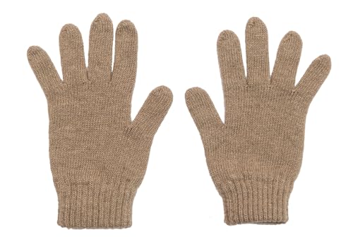 Dalle Piane Cashmere - Handschuhe aus Cashmere-Mischgewebe, Made in Italy, Farbe: Nerz, Einheitsgröße von Dalle Piane Cashmere
