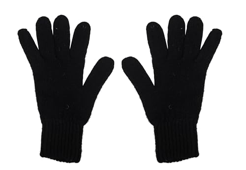 Dalle Piane Cashmere - Handschuhe aus Cashmere-Mischgewebe, Made in Italy, Farbe: Schwarz, Einheitsgröße von Dalle Piane Cashmere