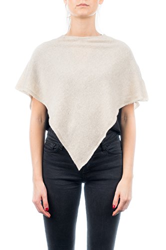 Dalle Piane Cashmere - Kurzer Poncho aus 100% Kaschmir - für Frau, Farbe: Beige, Einheitsgröße von Dalle Piane Cashmere