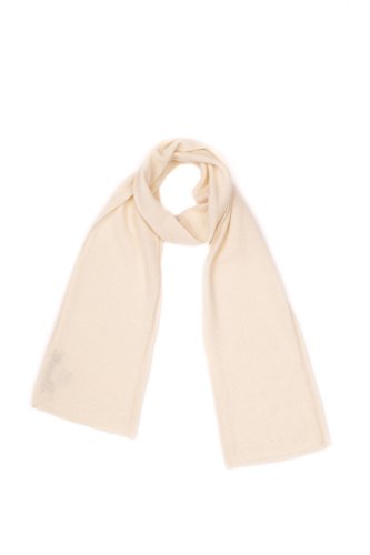 Dalle Piane Cashmere - Mini Schal aus 100% Kaschmir - Made in Italy - für Frau, Farbe: Creme, Einheitsgröße von Dalle Piane Cashmere