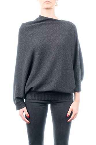 Dalle Piane Cashmere - Poncho Jersey aus Cashmere-Gemisch - für Damen, Farbe: Anthrazit, Einheitsgröße von Dalle Piane Cashmere