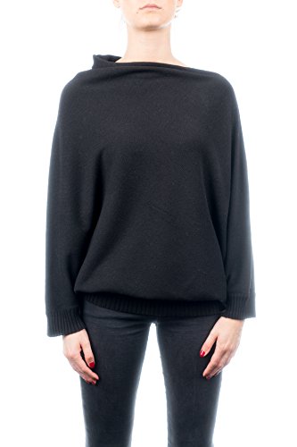 Dalle Piane Cashmere - Poncho Jersey aus Cashmere-Gemisch - für Damen, Farbe: Schwarz, Einheitsgröße von Dalle Piane Cashmere