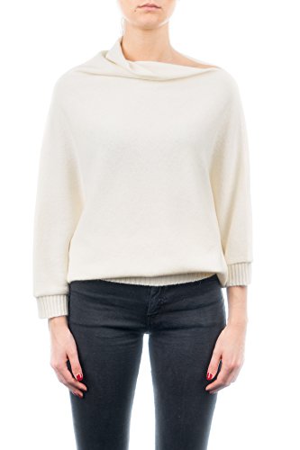 Dalle Piane Cashmere - Poncho Jersey aus Cashmere-Gemisch - für Damen, Farbe: Weiß, Einheitsgröße von Dalle Piane Cashmere