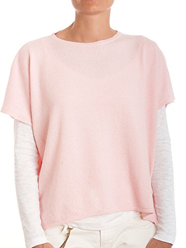 Dalle Piane Cashmere - Poncho mit Knöpfen aus Kaschmir-Gemisch - für Damen, Farbe: Rosa, Einheitsgröße von Dalle Piane Cashmere