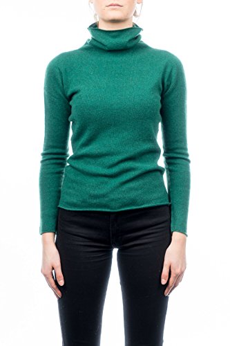 Dalle Piane Cashmere - Rollkragenpullover 100% Kaschmir, Made in Italy - Frau; Farbe: Grün, Größe: M von Dalle Piane Cashmere